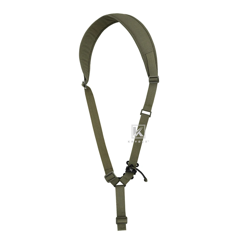 KRYDEX Tactical Rifle Single 1 Point Sling Padded Modular Sub Gun Shoulder Strap For Hunting Outdoor Slingster Accessories