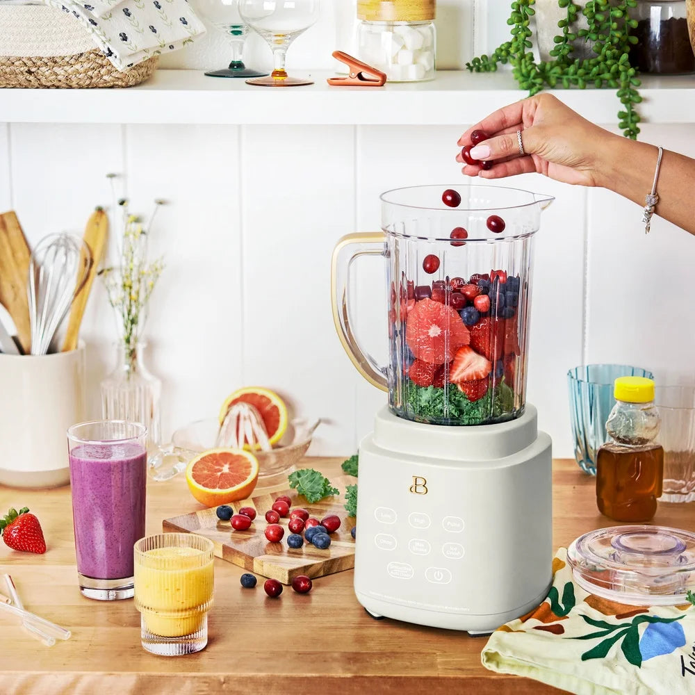 Powerful 700W Blender with PrecisionSense Technology 50oz Tritan Jar 20oz To-Go Cup Auto-Detect Speed 3 Speeds 4 Pre-Sets