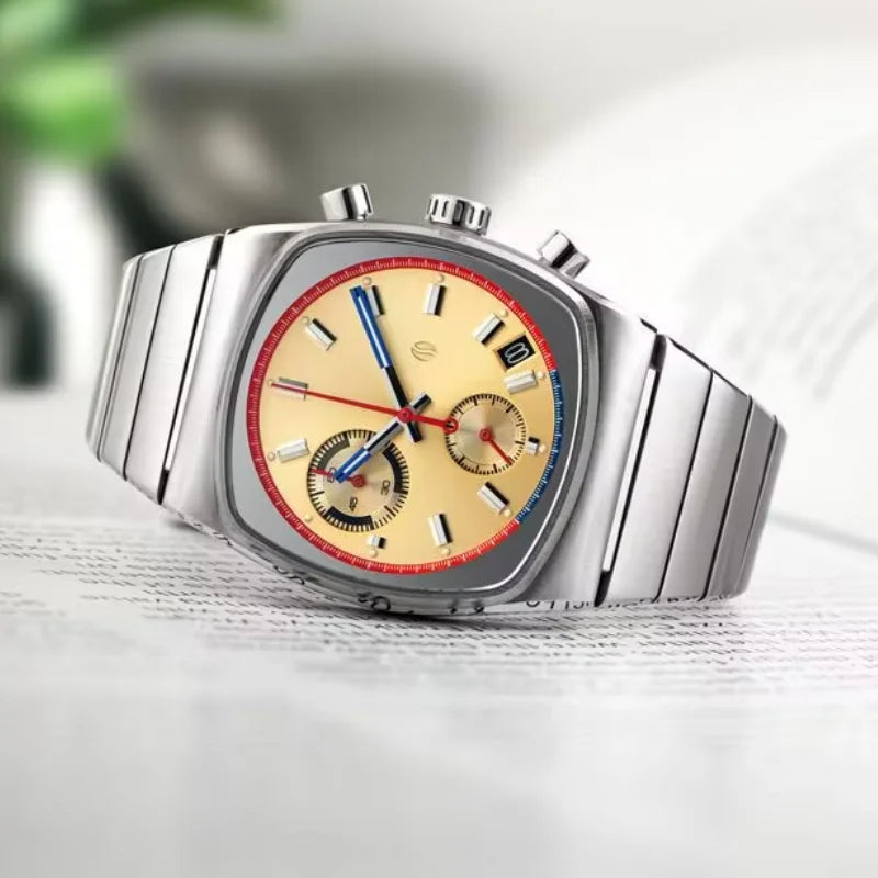 CILOA Men Square quartz new in men's watch Man watches for man high quality waterproof automatic movement mechanical male gift