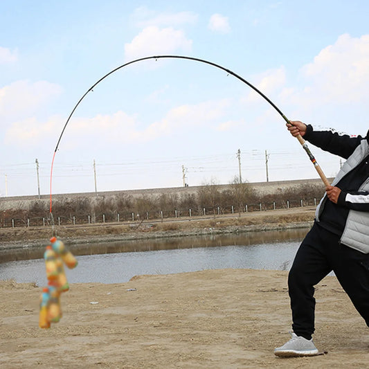 Carbon Fiber Telescopic Fishing Rod M Power Portable Travel Rod Baitcasting Rod for Bass Pike Carp Fishing