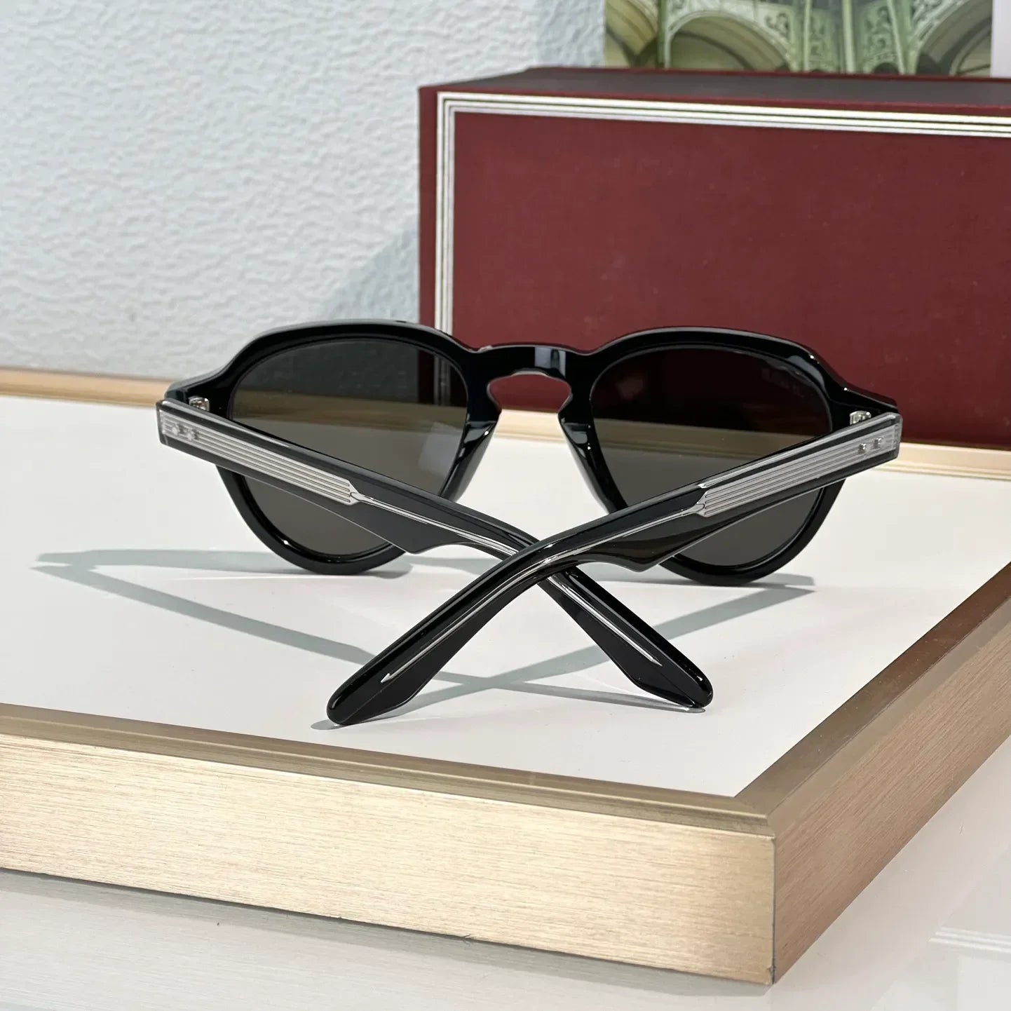 Fashion Sunglasses For Women and Men HATFIELDI Anti-Ultraviolet Retro Plate Full Frame Special design Glasses Random Box