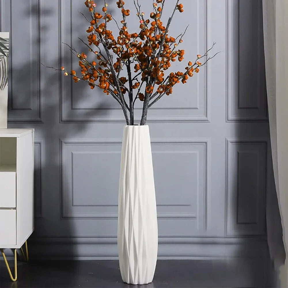 28 Tall Ceramic Floor Vase, Large Decorative Vases for Home, Modern Standing Flower Vase for Living Room, Office, Bedroom