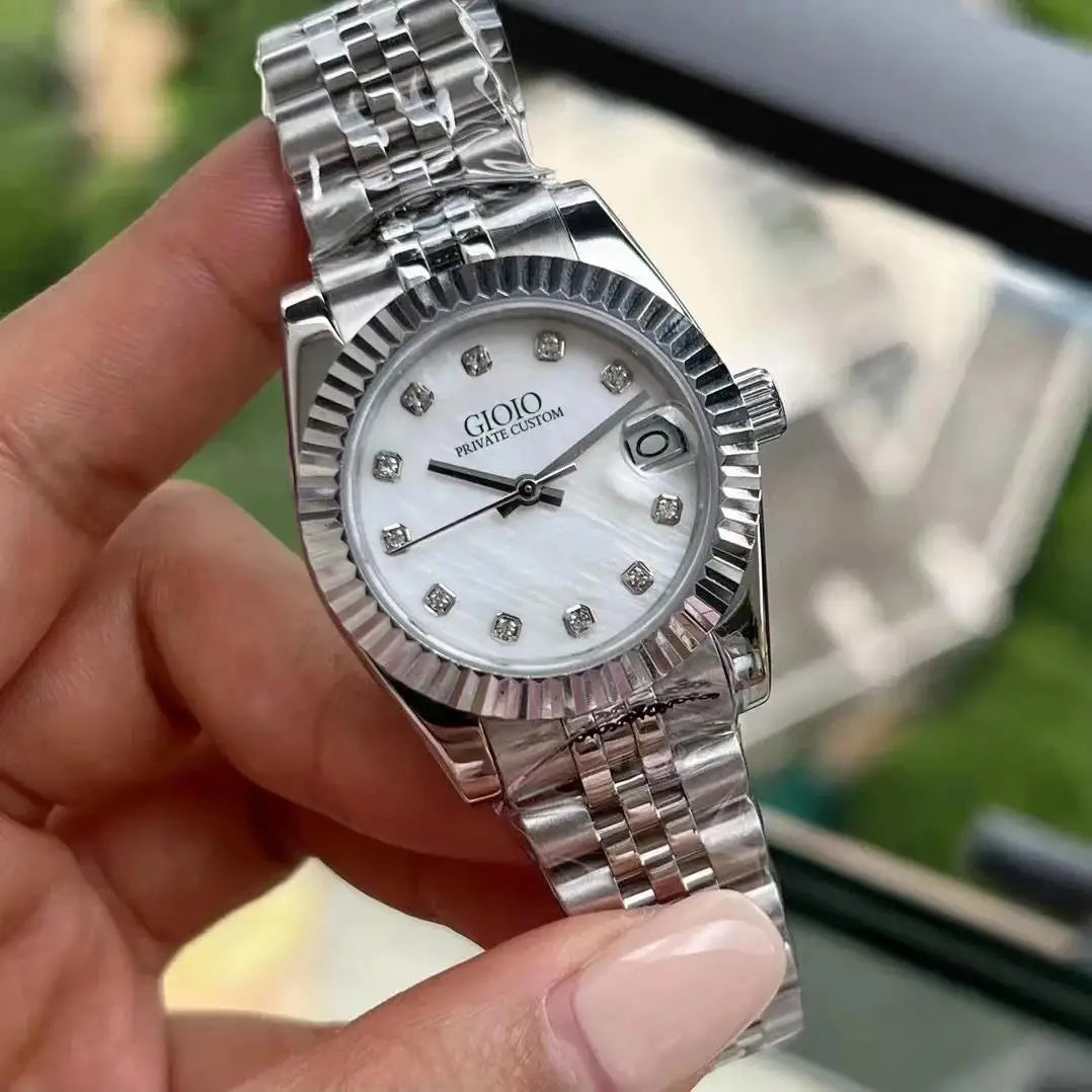 Luxury Automatic Watch for Women Mechanical Watches 904L Stainless Steel Black Blue Rose Gold 31mm