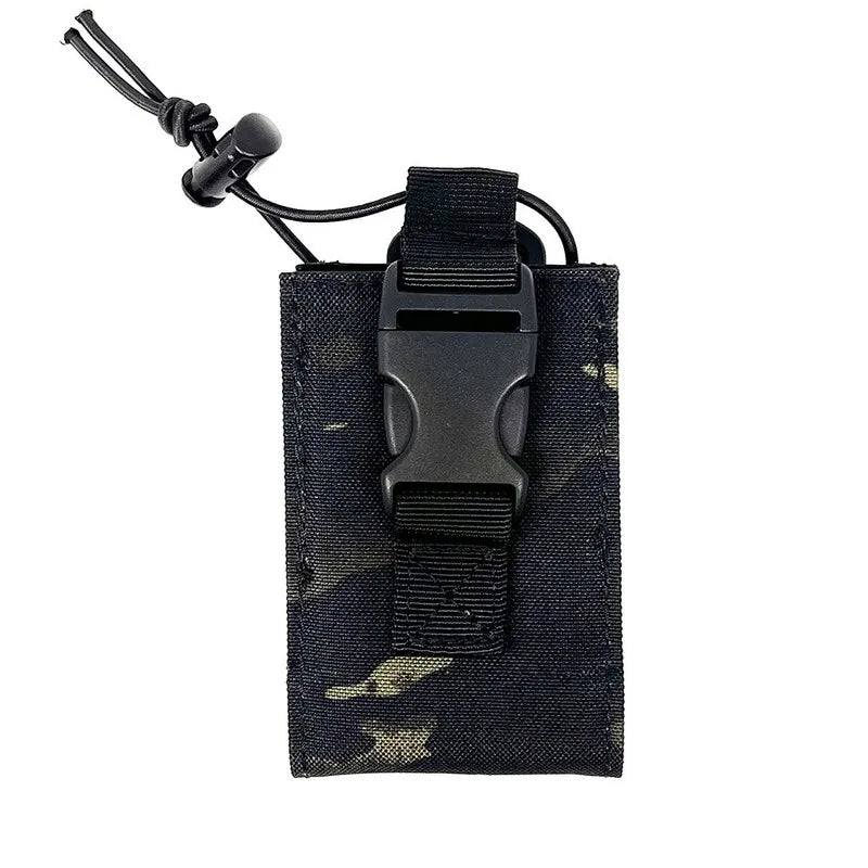 Tactical Walkie Talkie Holder Bag Molle Radio Pouch Nylon Waist Pack Pocket Pendant Pouch Hunting Accessories