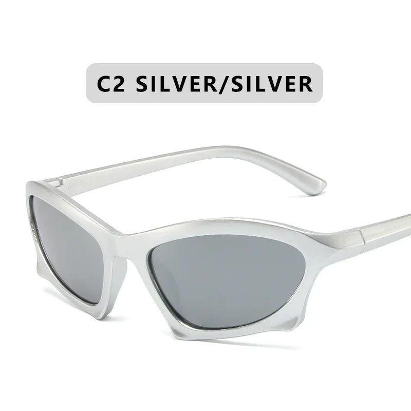 Luxury Punk Sports Sunglasses Women Brand Designer Y2K One Piece Sun Glasses Men Goggle Shades UV400 Fashion Eyewear