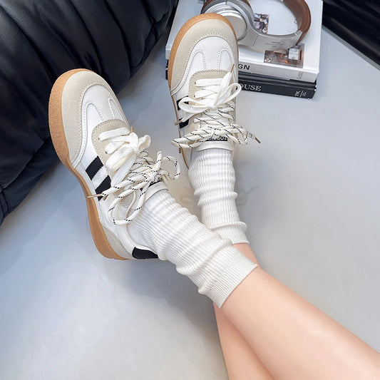 Women's Shoes Autumn New Fashion Trend Casual Shoes Wide Toe Soft Comfortable Flat Shoes Outdoor Casual Sports Shoes