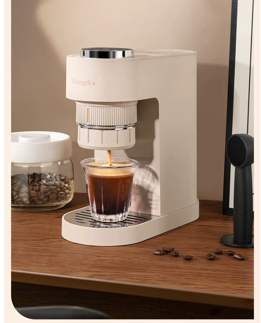 Lovfe Portable Professional Semi-Automatic Espresso Maker Milk Frother Electric Coffee Machine for Household Plastic Housing