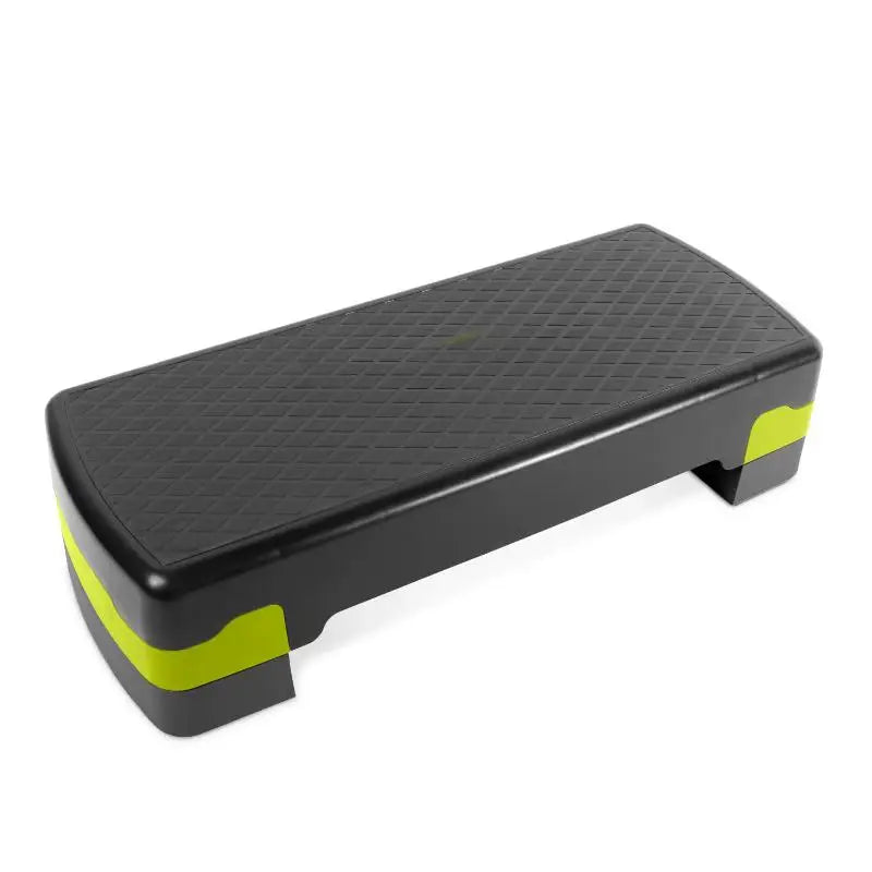 Multi-Function Aerobic Stepper Platform, Adjustable Height for Home Gym Full Body Cardio Workouts, Black & White