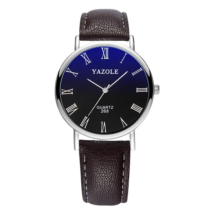 Men's Watches Top Brand Fashion Casual Men Quartz Wristwatches Leather Belt Simple Business Mens Watch Reloj Hombre Kol Saati