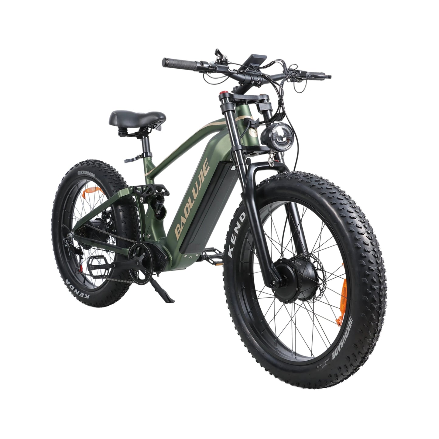 BAOLUJIE P2 3000W Ebike Mountain E-bike 52V 23AH Electric Bicycle 55KM/H Electric Bike for Adults Off-road【1 Year Warranty】