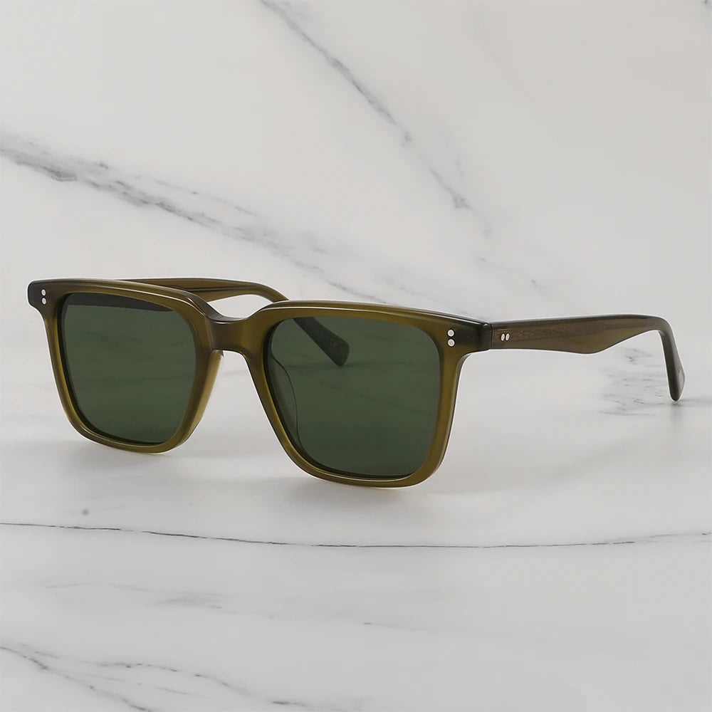 Lachman Men Sunglasses Polarized Sunglasses 2025 Brand Designer Driving Sun glasses Male High Quality Rectangle Style OV5419
