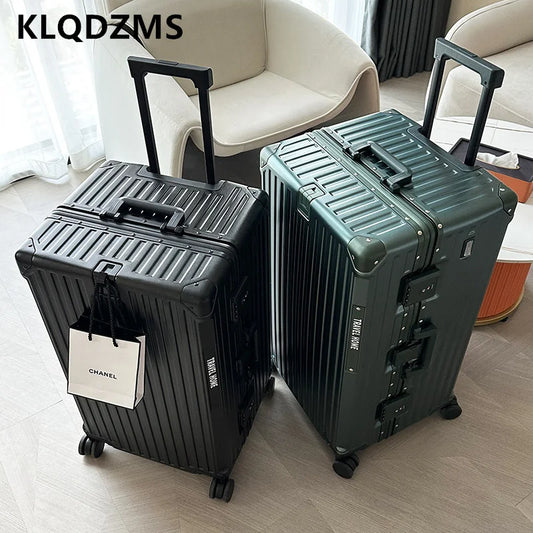 KLQDZMS 24"26"28"30 Inch Higher Qualit Luggage Men's Oversized Trolley Bags Women's Large-capacity Password Box Rolling Suitcase
