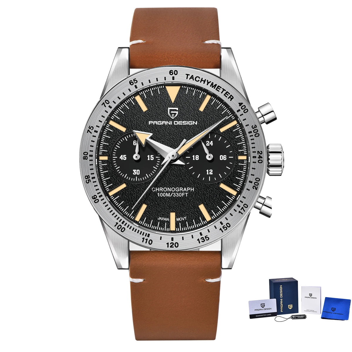 PAGANI DESIGN Retro Pilot Quartz Watch Men 2025 New Stainless steel Sport Chronograph Waterproof Wrist watches For Men Gift Box