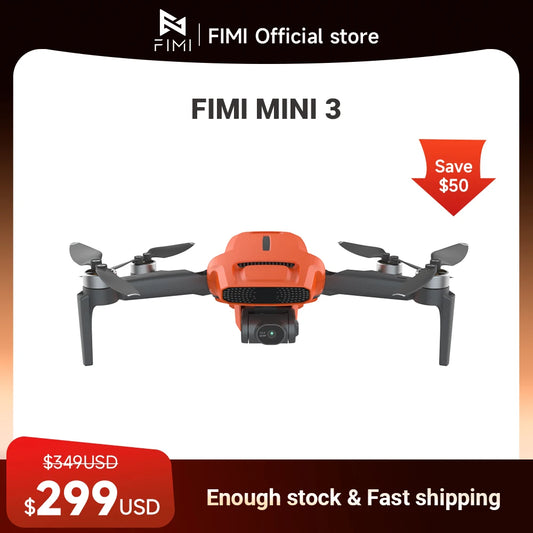 FIMI MINI 3 new Camera Drone 249g 4K 60fps AI Super Night Video 9KM flight distance 1/2-inch 48MP Sensor mini pro drone