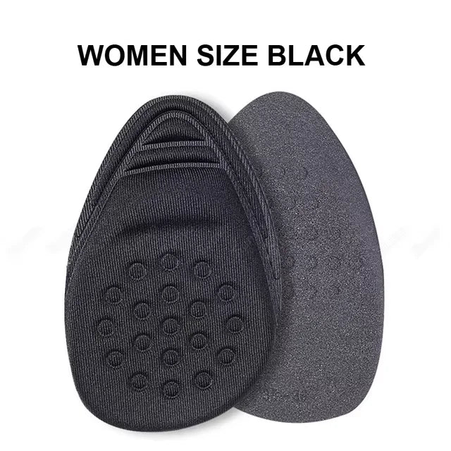 Forefoot Pads for Women High Heels Half Insoles Forefoot Anti-Slip Pain Relief Insert Shoe Size Reduce Filler for Too Big Shoes