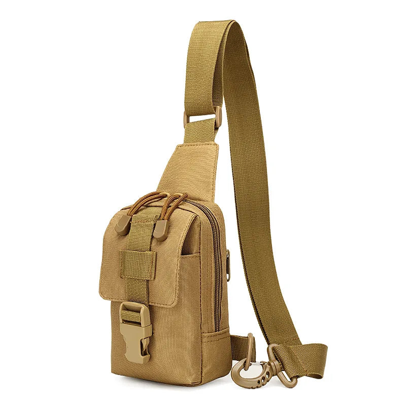 Tactical Chest Bag Outdoor Trekking Pack EDC Sports Bag Shoulder Bag Crossbody Pack Assault Pouch for Hiking Cycling Campinga