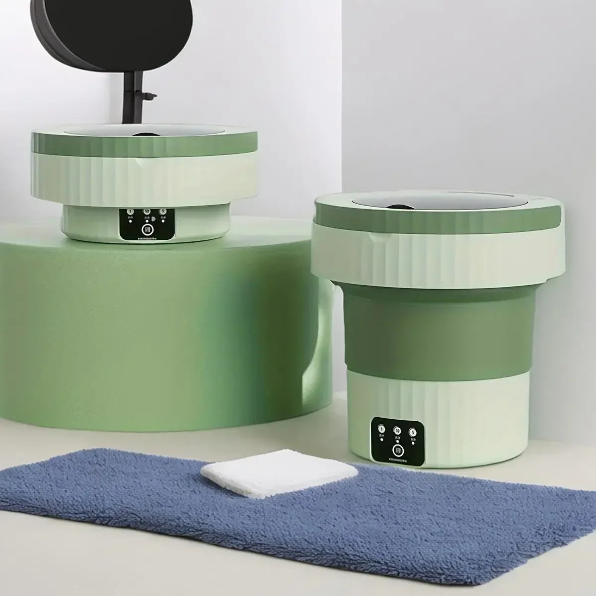 [Mini Washing Machine] 1pc Portable Mini WashingMachine - High Capacity 8L, 3 Deep Cleaning Modes - Perfect ForApartments