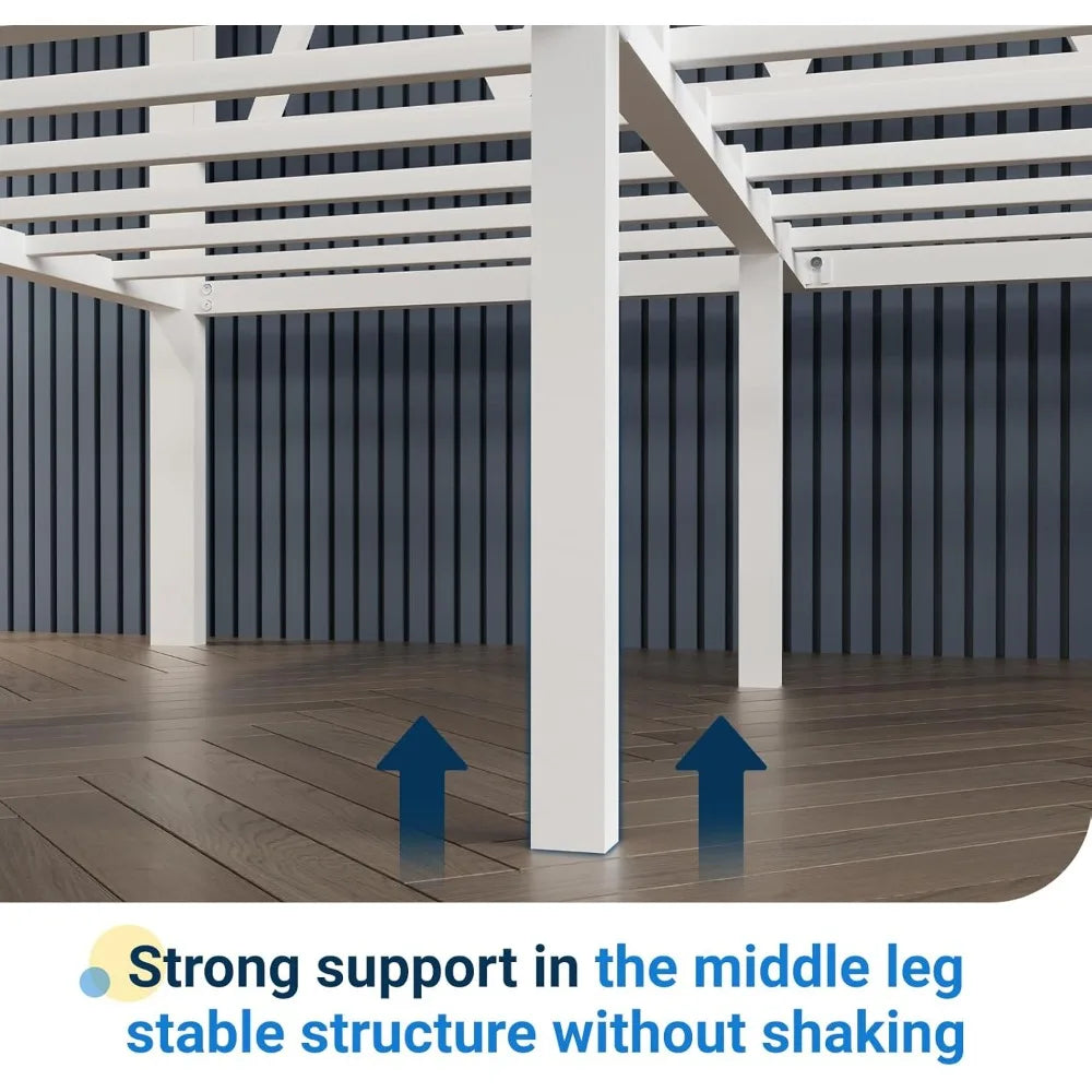 White Metal Full Size Bed Frame with Headboard, 18 Inch Platform Bed, No Box Spring Needed, Easy Assembly