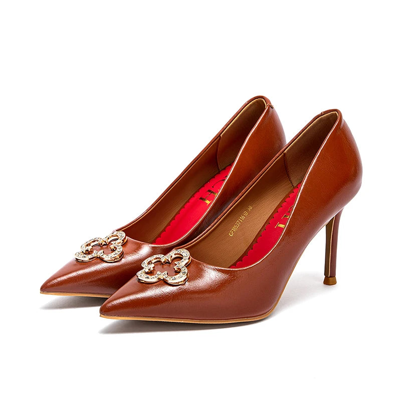 New High Quality Pointed Shoes Business Commuter Women's Shoes Women's High Heels  Banquet Party Shoes