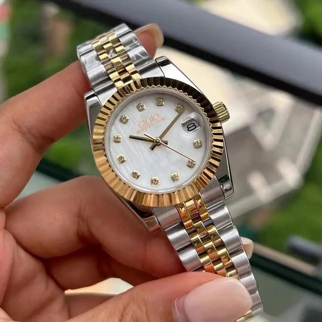 Luxury Automatic Watch for Women Mechanical Watches 904L Stainless Steel Black Blue Rose Gold 31mm