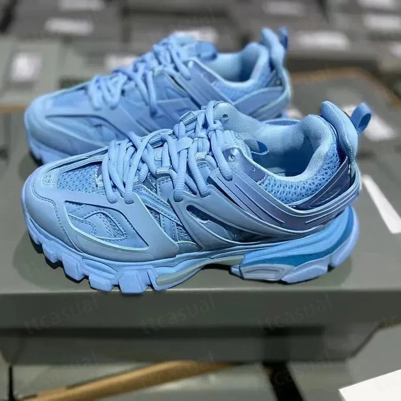 Designer Tracks 3 3.0 Men Women Casual Shoes Paris Triples White Black Pink Grey Beige Sneakers Brand 18ss Tess.S. Gomma