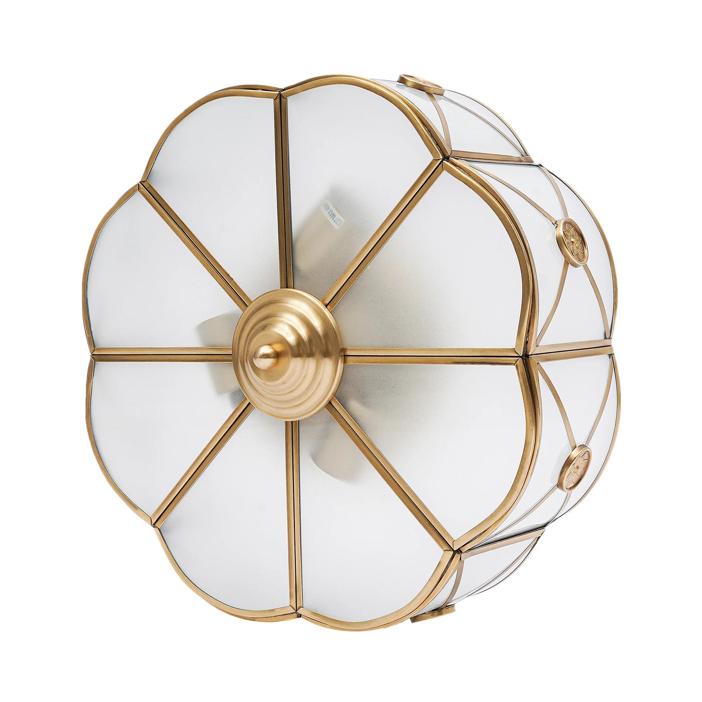 Modern Style Ceiling Lamp, Vintage Luxury Living Room E27 Home Lighting Fixtures, Flower Shaped Fixture Flush Mount Chandelier