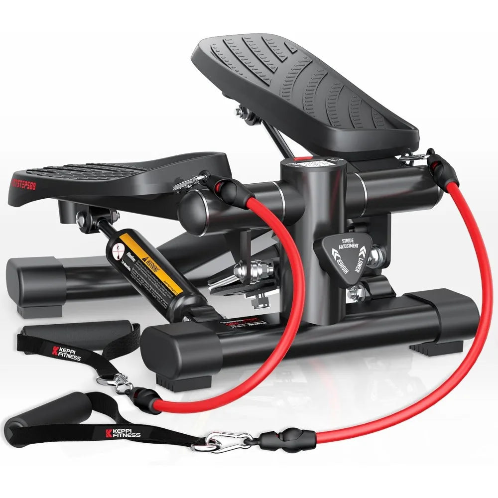 Home Cardio Fitness Stair Stepper with Resistance Bands - FITSTEP Series Exercise Equipment