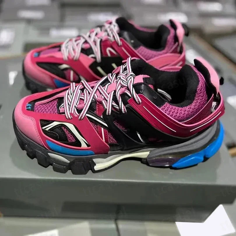 Designer Tracks 3 3.0 Men Women Casual Shoes Paris Triples White Black Pink Grey Beige Sneakers Brand 18ss Tess.S. Gomma