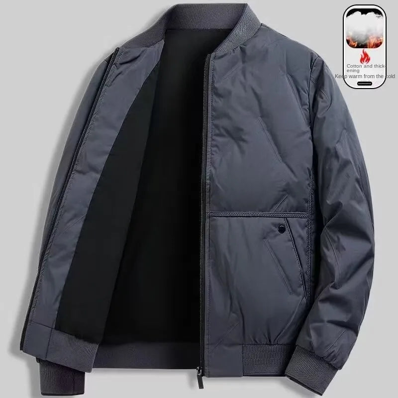 Autumn and winter outerwear men's new trendy brand men's baseball collar autumn casual flight jacket clothes