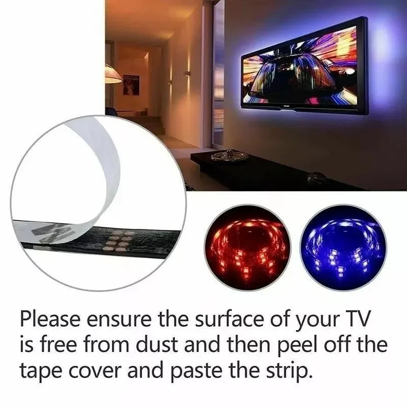 Smart Led Strip Light for TV Festival Backlight 5050 RGB USB 5V Bluetooth APP Remote Control Led Tape Diode Flexible Ribbon Lamp
