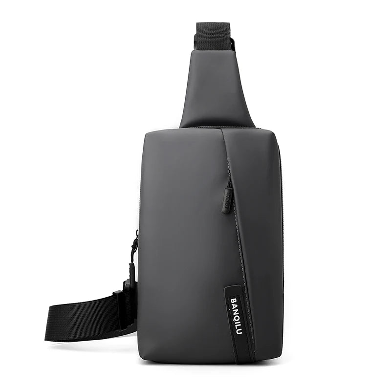 Men's breast bag ins waterproof messenger bag fashion locomotive cycling backpack shoulder bag sports couple fanny pack