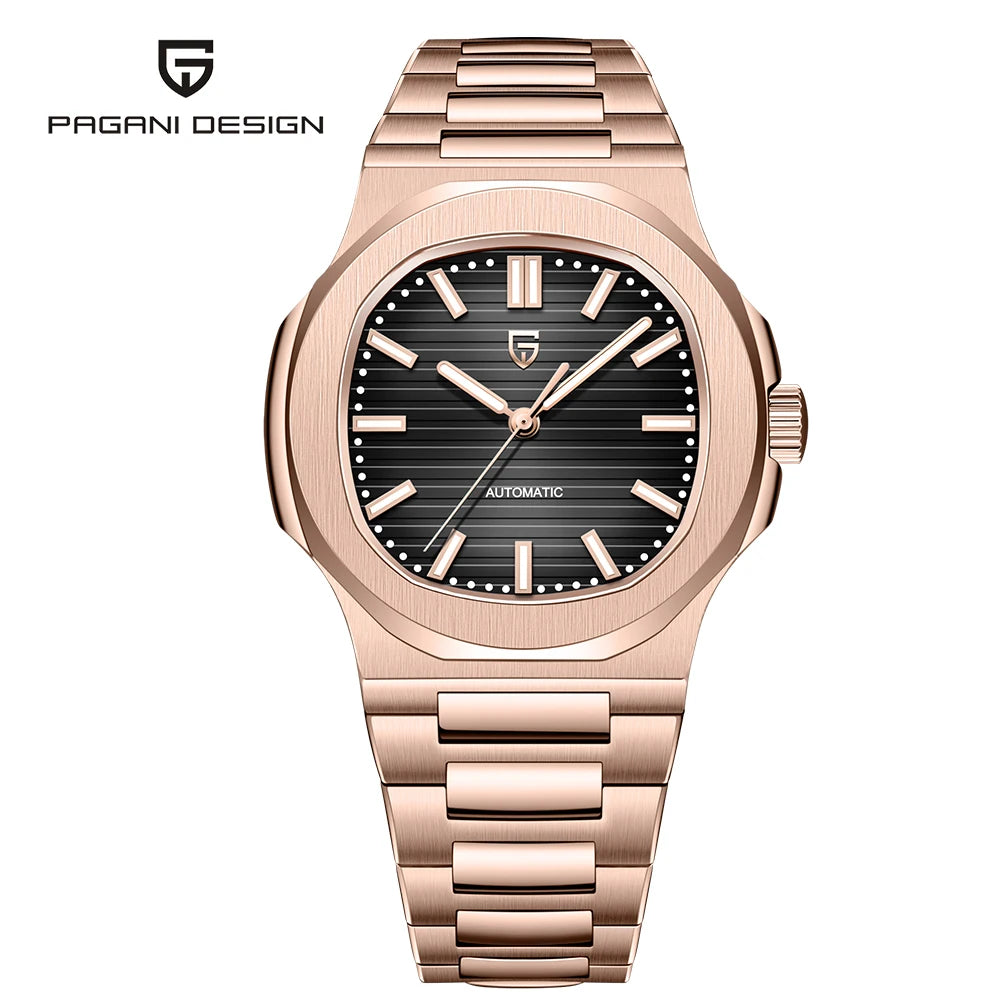 PAGANI DESIGN Top Luxury Automatic Watch For Men Mechanical Watches Men Sports Waterproof Sapphire Stainless Steel Reloj Hombre