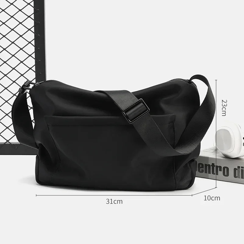 BJIAX Simple Shoulder Bag Men Small Crossbody Backpack Korean Version Crossbody Bag Casual Large Capacity Messenger Bag