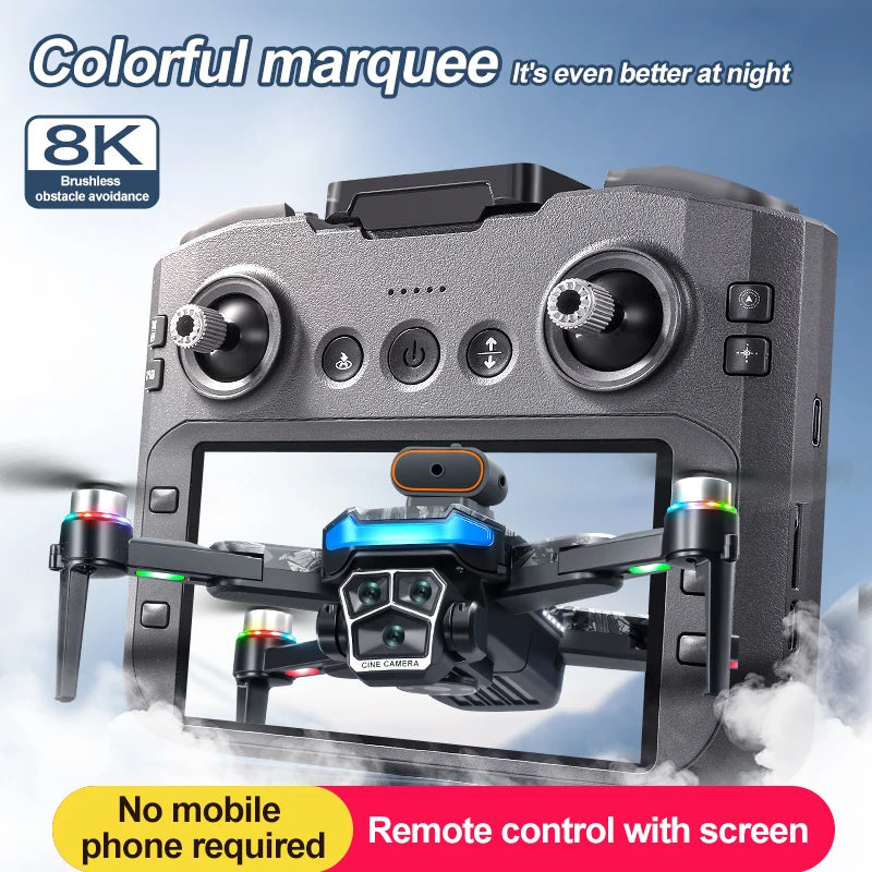 Xiaomi Mijia A14Pro max GPS Brushless 8K three Camera Optical Flow Obstacle Avoidance Foldable Quadcopter RC Distance Drone Toys