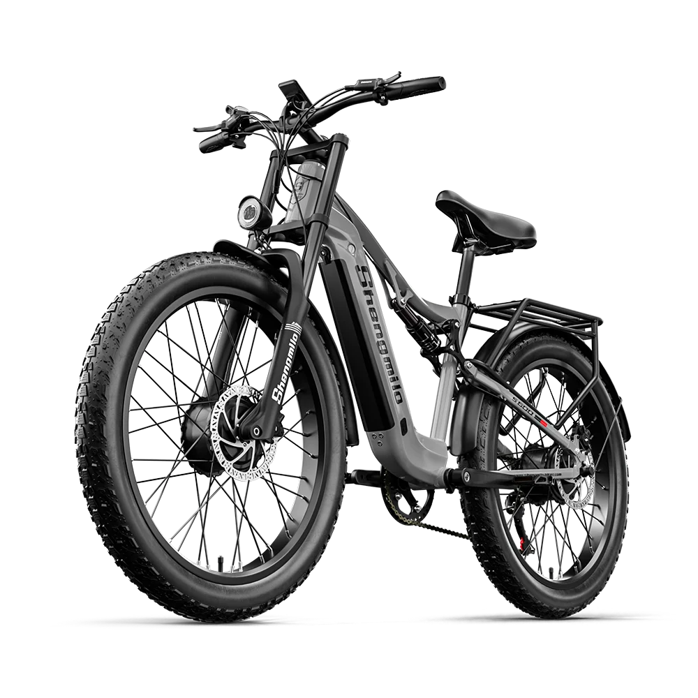 Shengmilo S600 Electric Bike Dual Motor2000W  48V17.5AH Battery 26 Inch e bike Fat tire Ebike Men's Mountain Electric Bicycle
