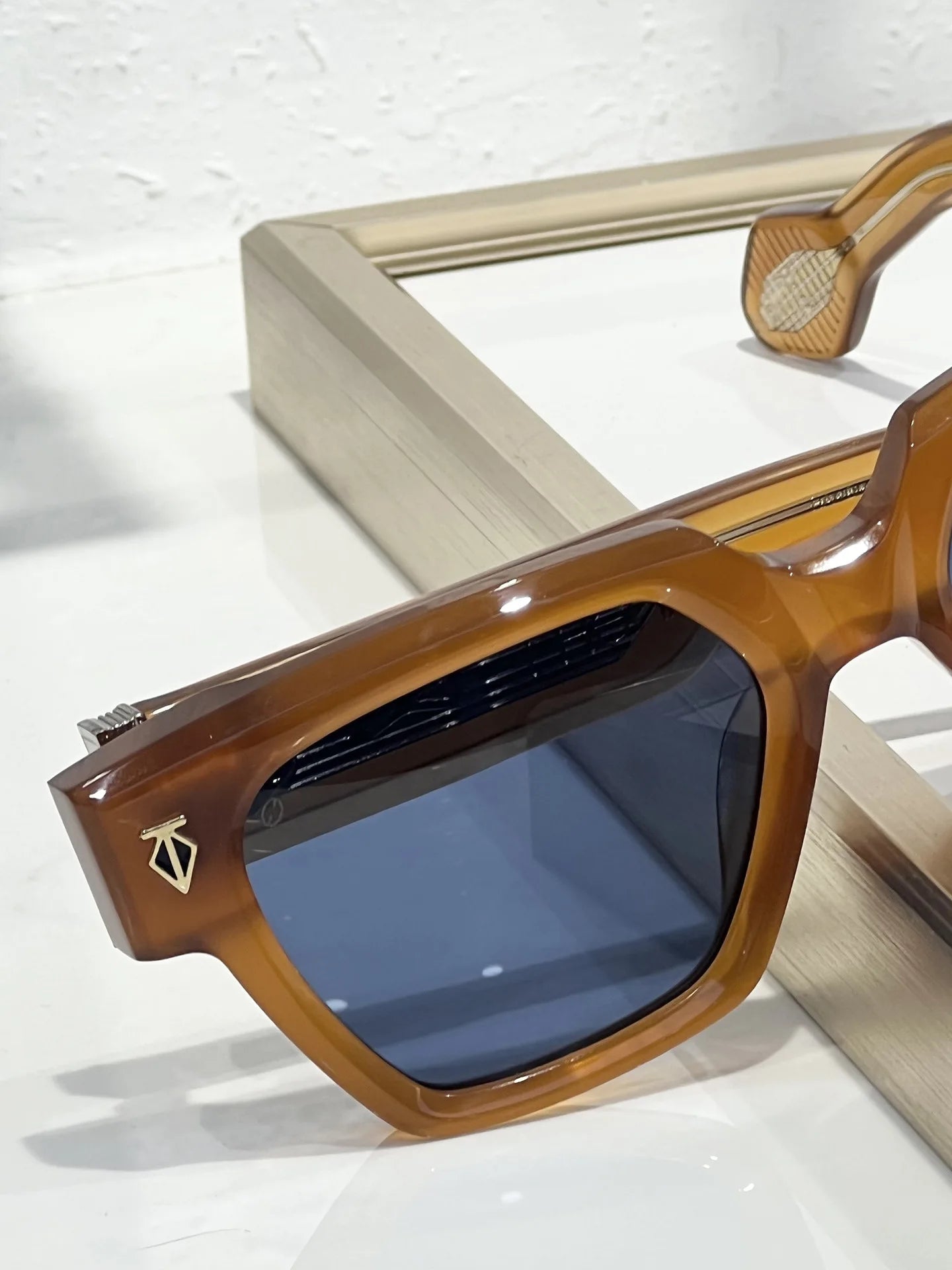 INS UTOPIA UV400 Thick Acetate Handmade Square Sunglasses Designer Trendy Eyewear Top Quality for Men and Women