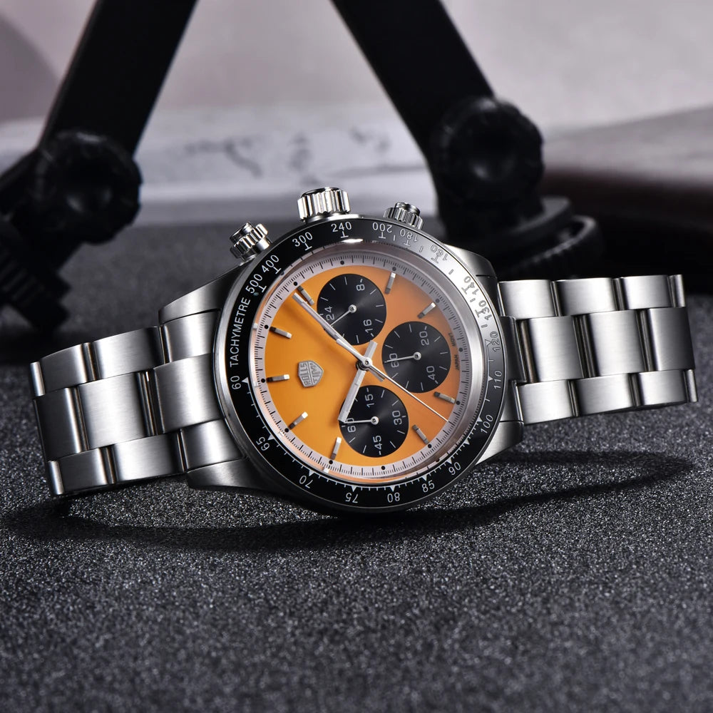 2025 New RollsTimi Men's Watches Luxury Quartz Chronograph Watch For Men Speed Wristwatches Ceramic Bezel AR Sapphire Waterproof