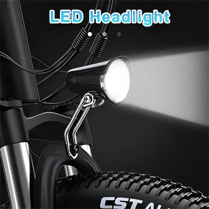 26" Electric Motorcycles Mountain E Bike for Adults, 750W Peak Motor Ebike 23Mph 33Miles 10.4AH 15.6AH Adults Electric Bicycle