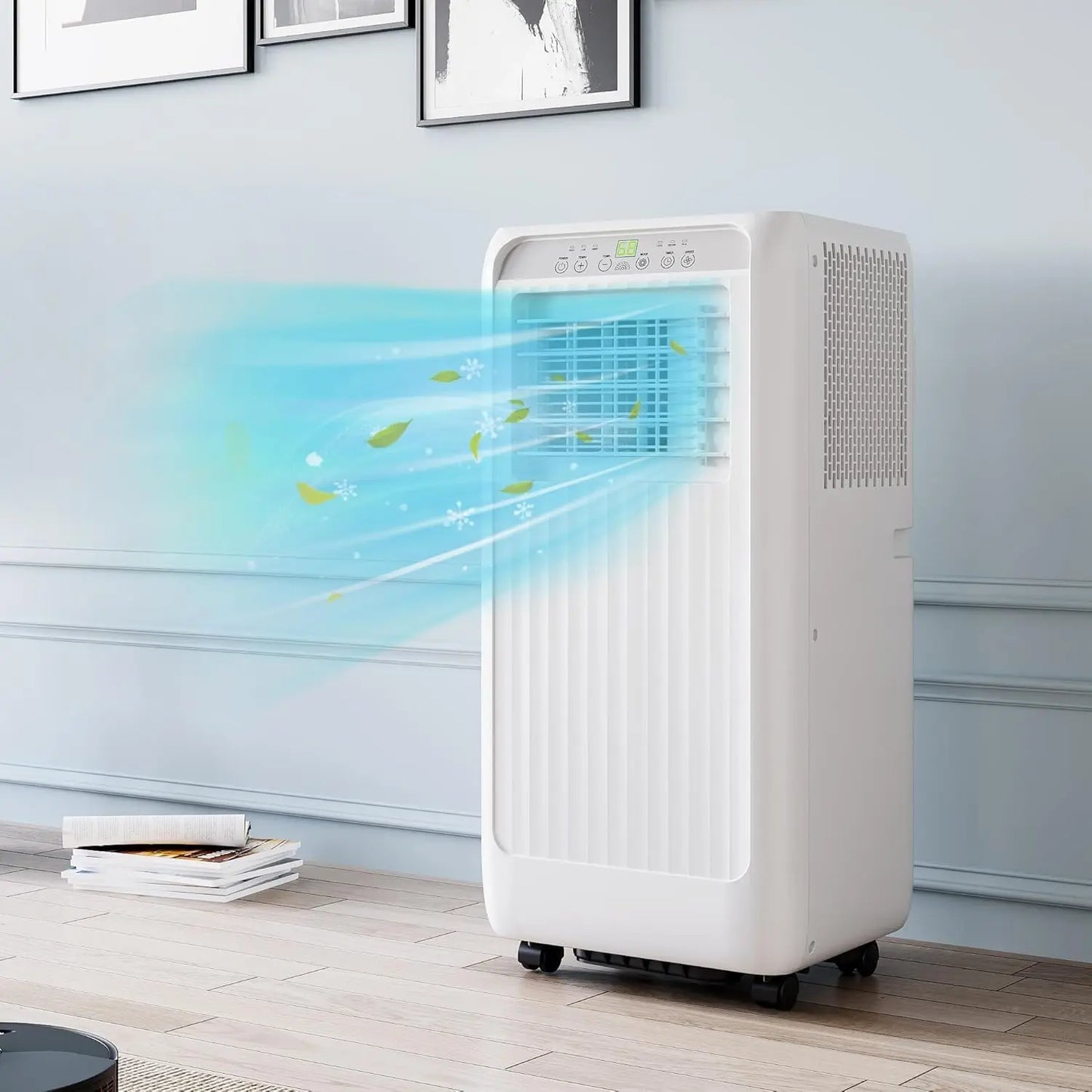 10000 Btu Portable Air Conditioner 4-in-1 Portable AC Unit Cool up to 450 sq.ft with Remote Control Window Exhaust Kit 24H Timer