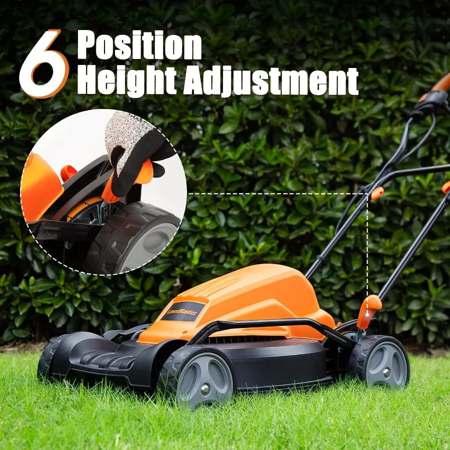 Electric Lawn Mower 12AMP 19-Inch ME1218X.01 for Efficient and Powerful Grass Cutting in Residential Backyard Landscaping Ideal