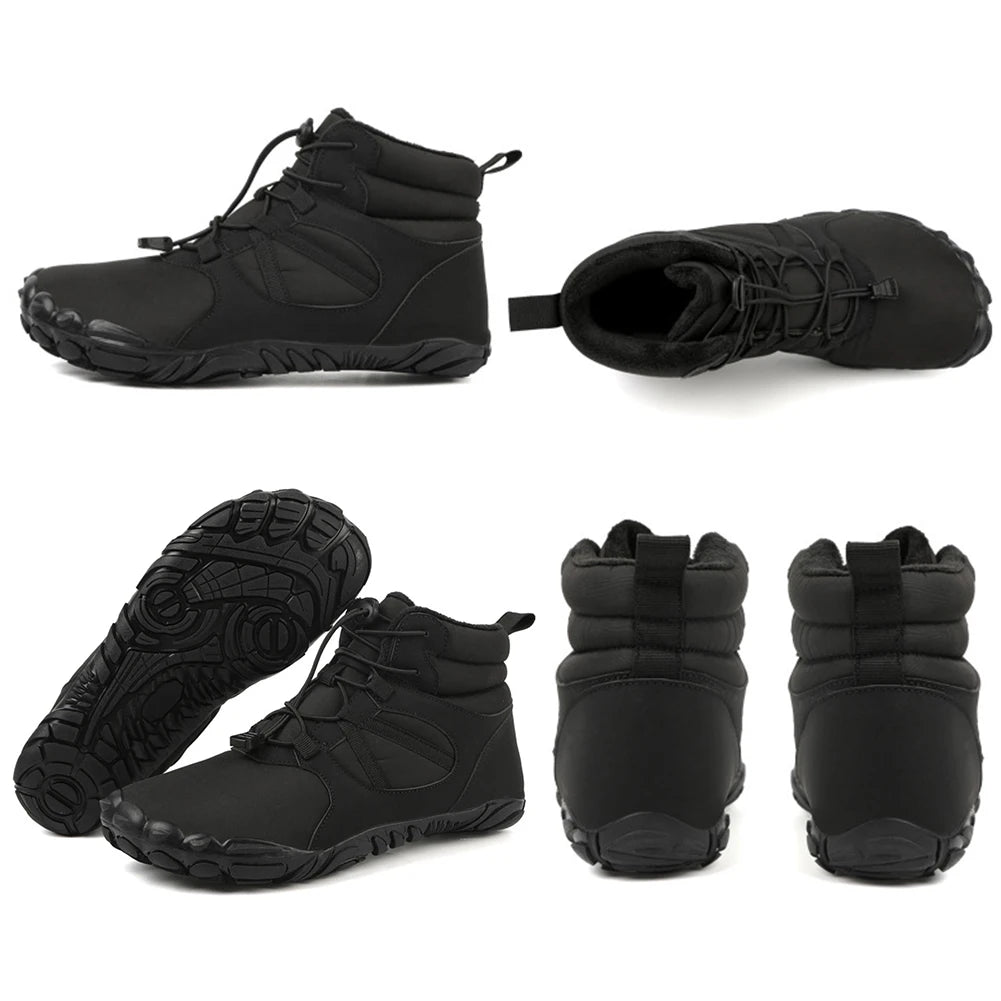 Winter Snow Boots Climbing Shoes Non Slip Thickened Ankle Boots Waterproof High Top for Travel Climbing Hiking