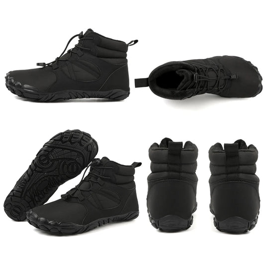 Winter Snow Boots Climbing Shoes Non Slip Thickened Ankle Boots Waterproof High Top for Travel Climbing Hiking