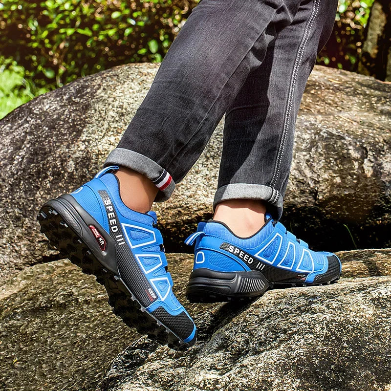 Hiking Shoes Men's Outdoor Rubber-Soled Non-Slip Tactical Training Shoes Lightweight Comfortable Hiking Travel Sports Shoes Men