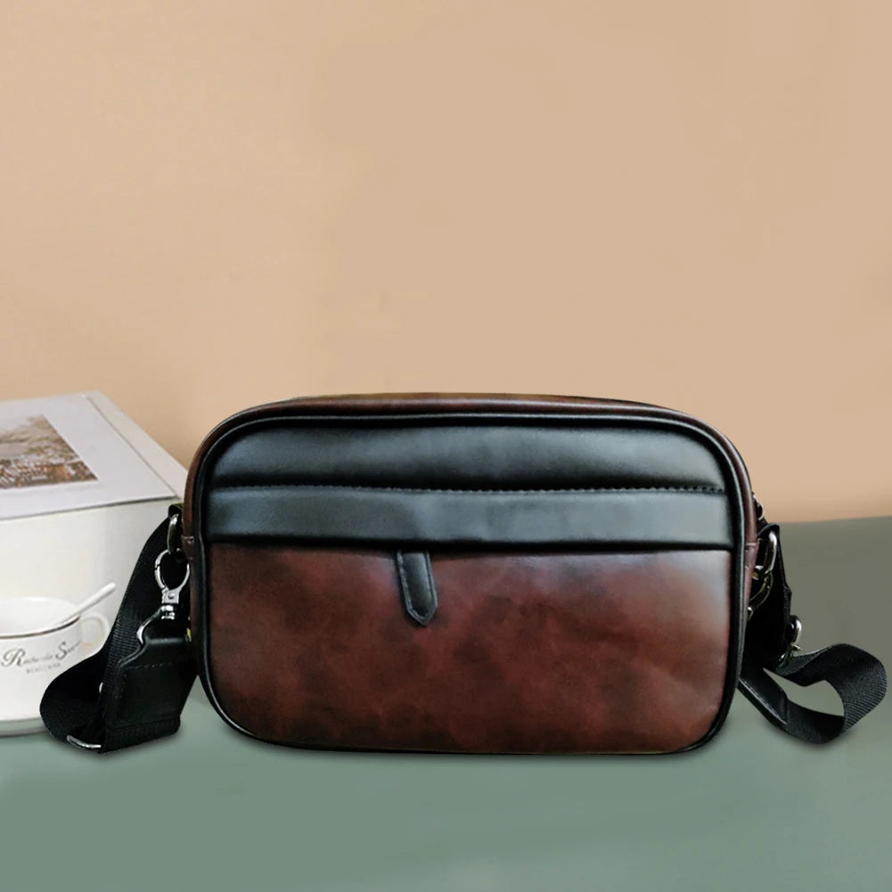 Casual Business Shoulder Purse Classic Pattern Fashion Crossbody Bag Small Square Plaid Designer for Travel Work Male Sling Bags