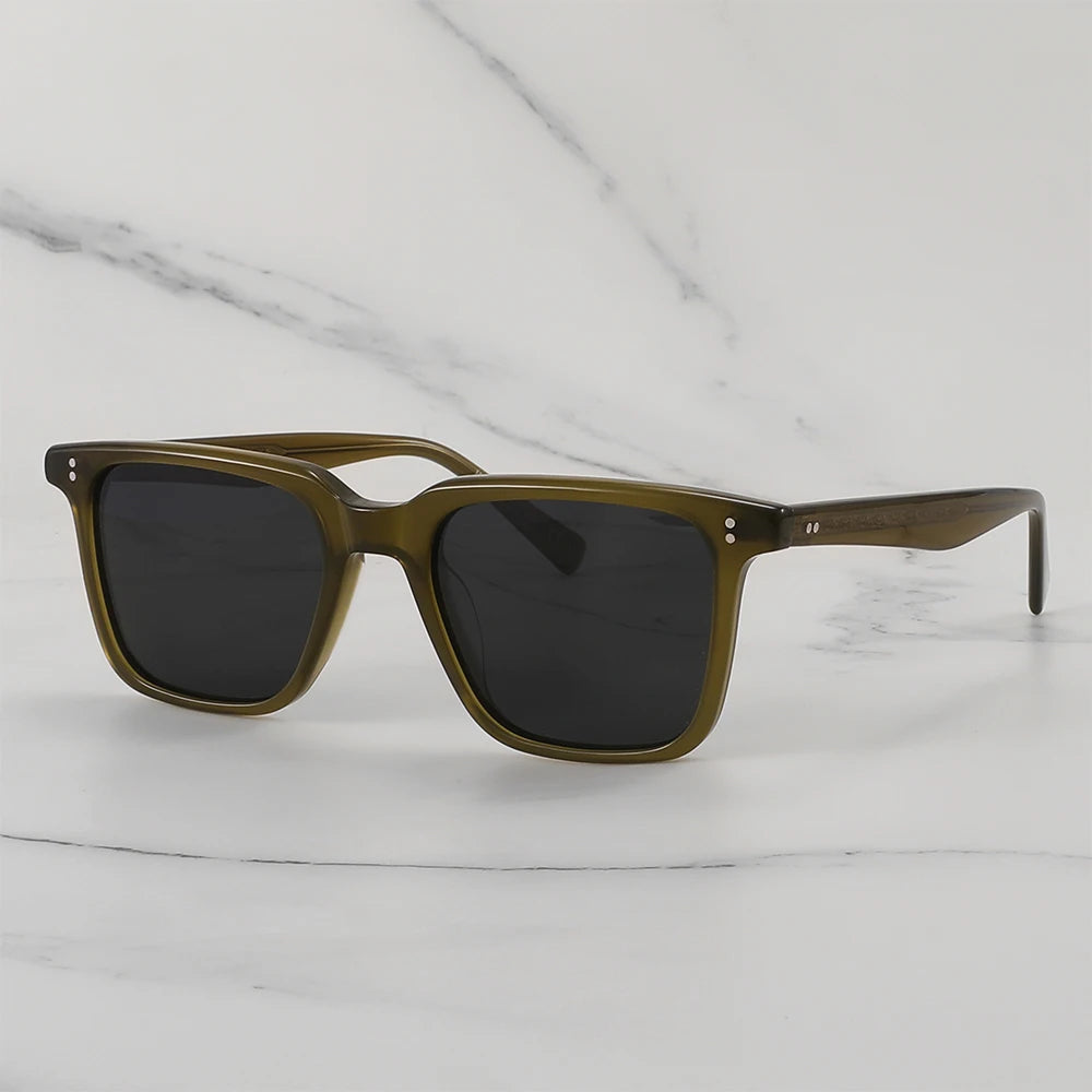 Lachman Men Sunglasses Polarized Sunglasses 2025 Brand Designer Driving Sun glasses Male High Quality Rectangle Style OV5419