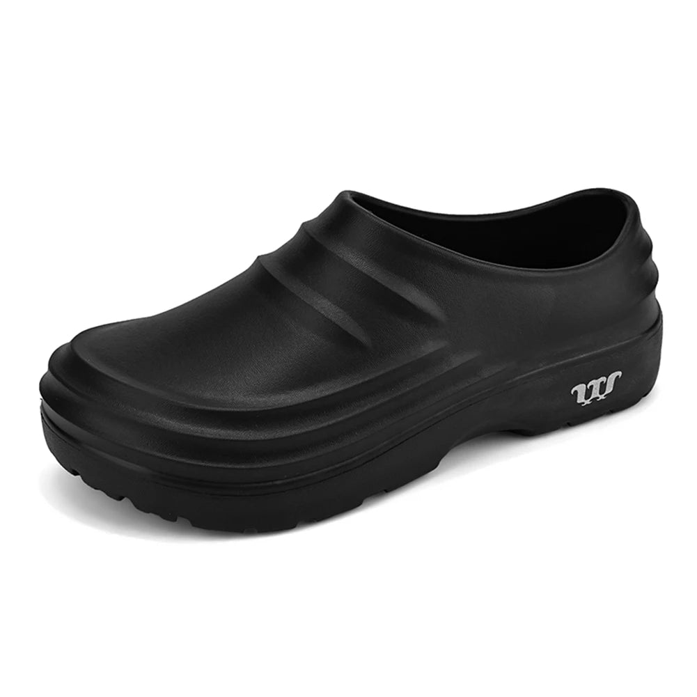 Summer Chef Shoes Thickened Work Loafers Non-slip Warm Lined Fishing Shoes Waterproof Unisex Garden Shoes for Men Women