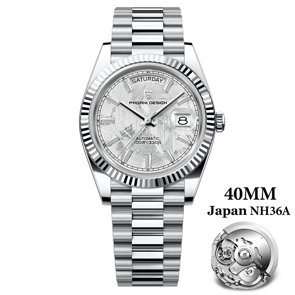 2026 New PAGANI DESIGN Rose Gold DD40 Luxury Automatic Watch Men Mechanical Wrist Watches Men Japan NH36A AR Sapphire crystal