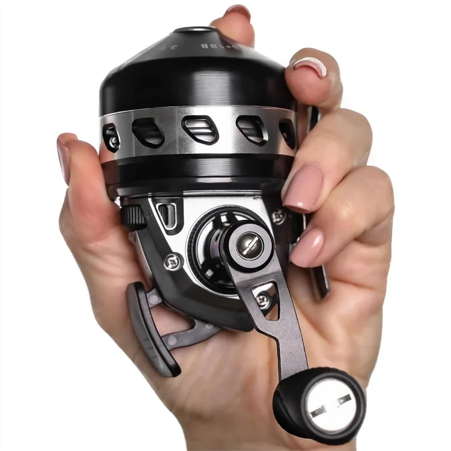Spincast Bowfishing Reel Slingshot Bow Fishing Stainless Steel Left Right Reversible Handle