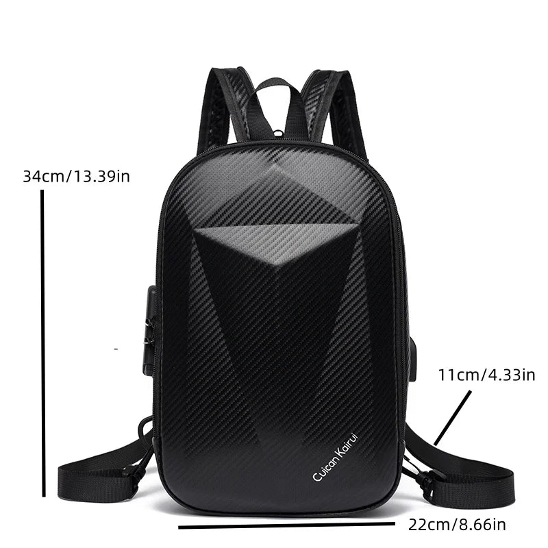 Men's Chest Bag New Fashion Trend Men's Shoulder Backpack Casual Crossbody Bag Male Street Fashion Brand Personality Youth Bag