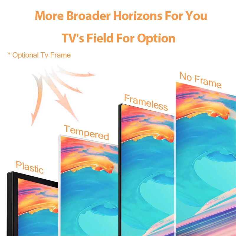 accept custom 4K android flat screen led tv smart 32 40 50 55 65 43 inch smart tv screens televisions smart tvs